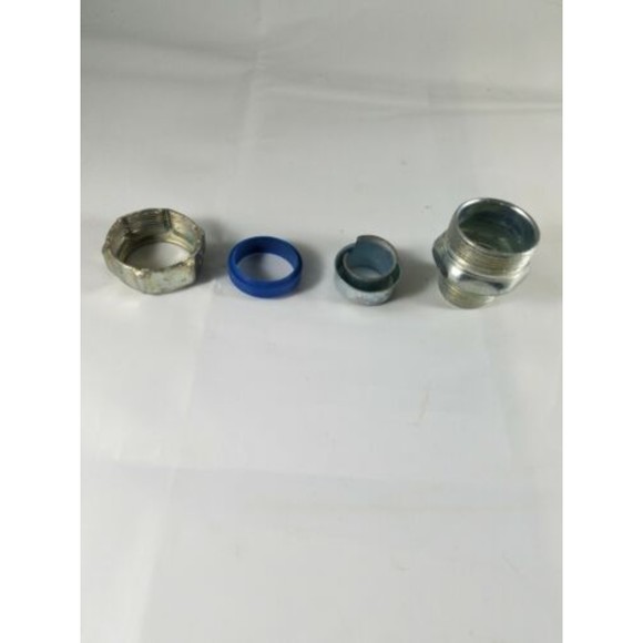 T&B 3/4" Straight EMT Fitting to 1" Compression Type Conduit Connector Seal - Picture 3 of 6